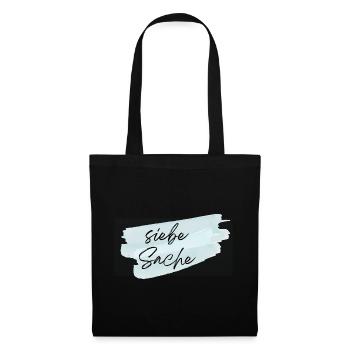 siebe Sache - Stoffbeutel - Schwarz - Vorne