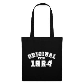 Depuis 1964, année d'origine Anniversaire Anniversaire - Sac en tissu - noir - Devant