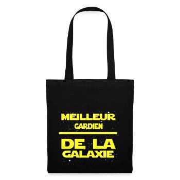 Gardien - Sac en tissu - noir - Devant