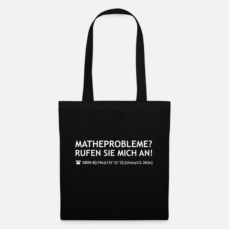 Matheprobleme Mathe Mathematik Lehrer Nachhilfe - Stoffbeutel - Schwarz