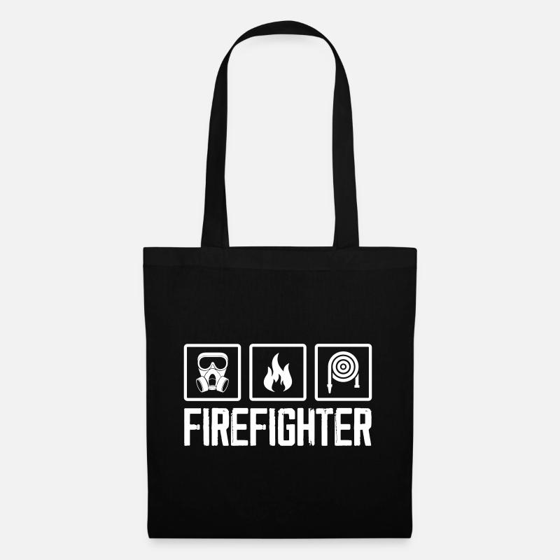 Firefighter Shirt - Stoffbeutel - Schwarz