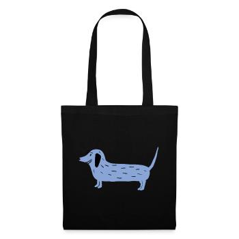 teckel mimifaktur - Sac en tissu - noir - Devant