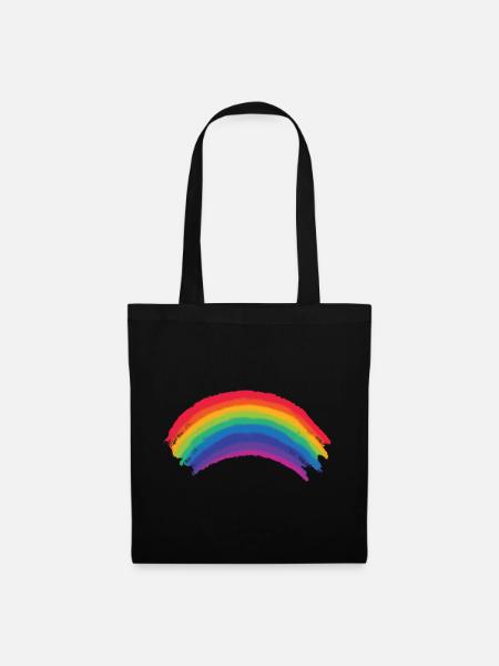 Fantastica bandiera arcobaleno, regalo LGBTQ Gay Lesbian Pride - Tygväska - svart