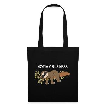 Paresseux Not My Business Paresseux Paresseux - Sac en tissu - noir - Devant