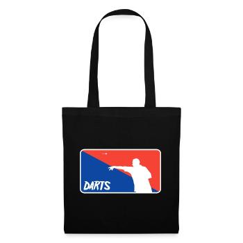 Joueur de fléchettes - Sac en tissu - noir - Devant