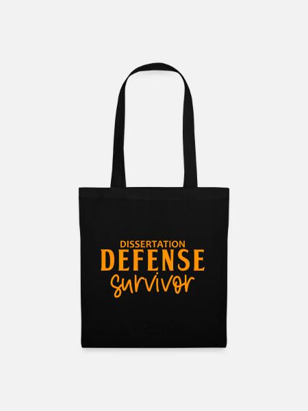Dissertation Defense Survivor 6 - Stoffbeutel - Schwarz
