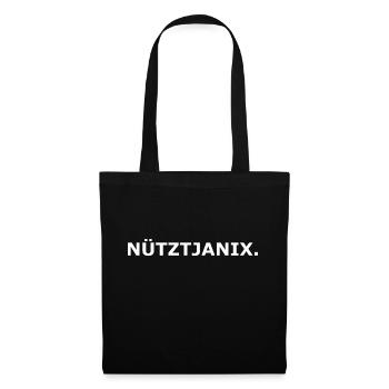 Nütztjanix - Stoffbeutel - Schwarz - Vorne