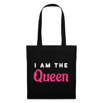 Je suis la Reine - Sac en tissu - noir - Devant