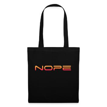 Nope - Einfach mal Nein sagen! - Stoffbeutel - Schwarz - Vorne