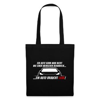 Auto Liebe Tuning - Stoffbeutel - Schwarz - Vorne