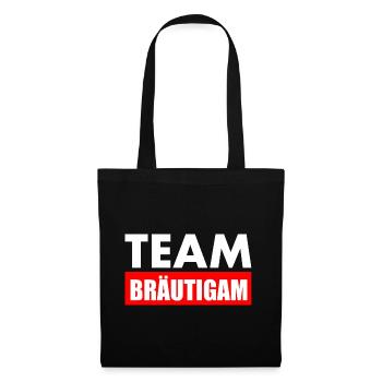 Team bräutigam - Stoffbeutel - Schwarz - Vorne