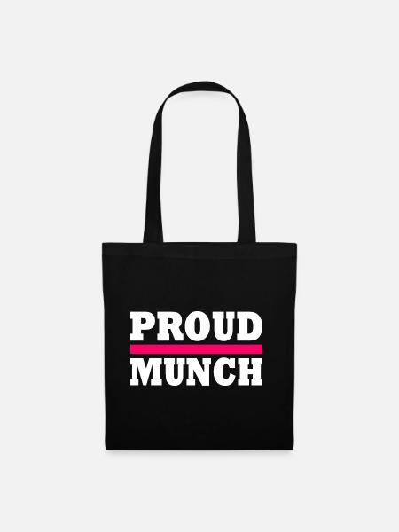 Proud munch - Stoffbeutel - Schwarz