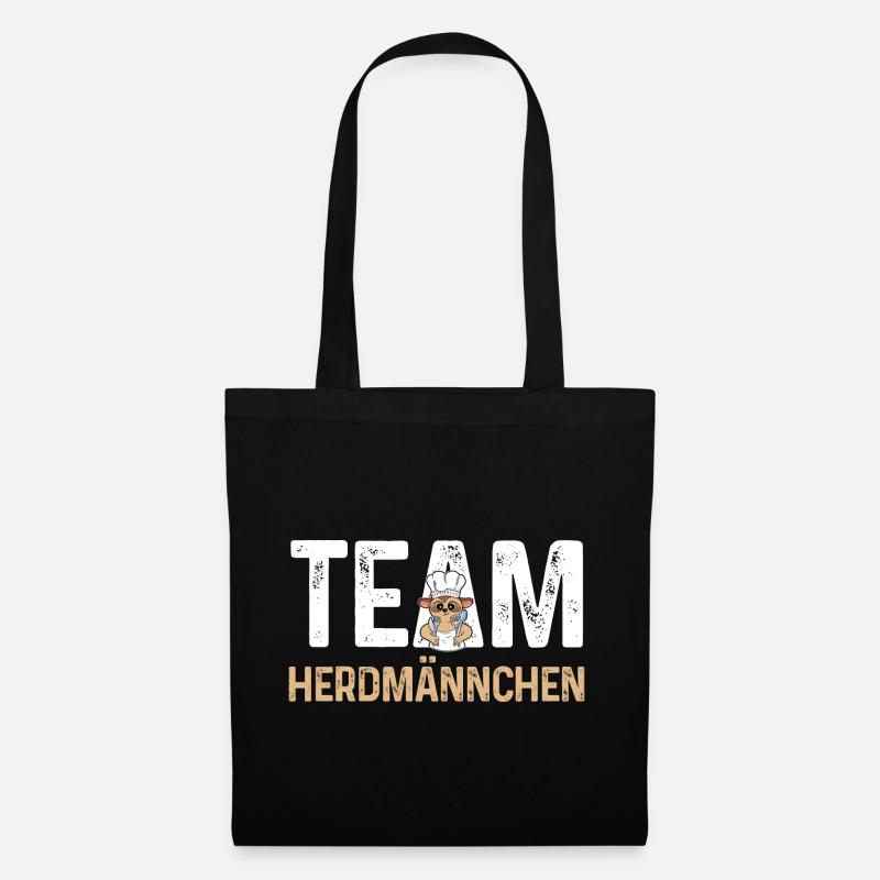 Erdmännchen Herdmännchen - Stoffbeutel - Schwarz