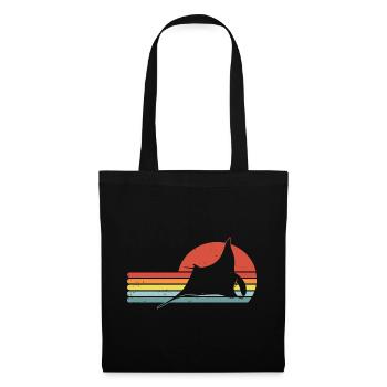 Mantarochen Retro Vintage Mantarochen Liebhaber - Stoffbeutel - Schwarz - Vorne