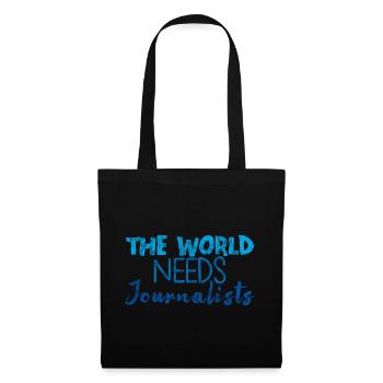 Le monde a besoin de journalistes 3 - Sac en tissu - noir - Devant