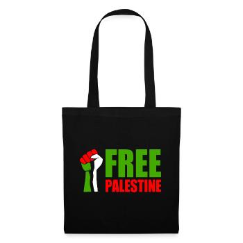 Free palestine - Sac en tissu - noir - Devant