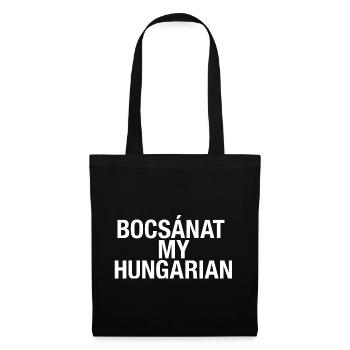 Learn Hungarian Hungary Language - Tote Bag - black - Front