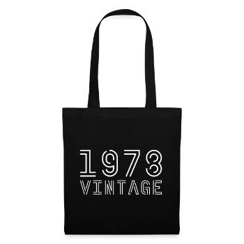 1978 Jahrgang Vintage 1978 Geburtstag 1978 retro - Stoffbeutel - Schwarz - Vorne