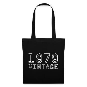 1979 vintage vintage 1979 birthday 1979 retro - Tote Bag - black - Front