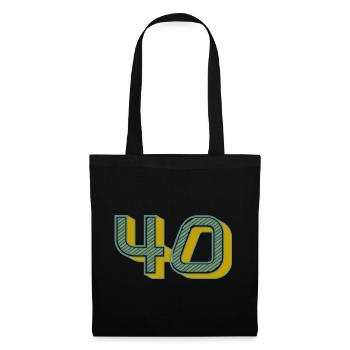 40. 40 YEARS. 40th ANNIVERSARY. 40 YEARS ANNIVERSARY. - Tote Bag - black - Front