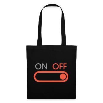 off button - Gaming und Streaming - Stoffbeutel - Schwarz - Vorne