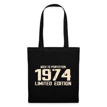 1974 Edition limitée 1974 Anniversaire 1974 Rétro - Sac en tissu - noir - Devant