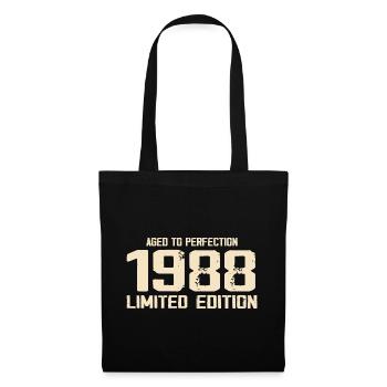1988 Edition limitée 1988 Anniversaire 1988 Rétro - Sac en tissu - noir - Devant
