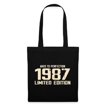 1987 Limited edition 1987 Birthday 1987 Retro - Tote Bag - black - Front