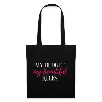 My Budget My Beautiful Rules Fun Finance	 - Tote Bag - black - Front