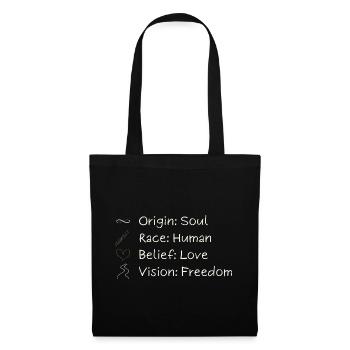 One Vision. One Freedom. One Humanity. - Tote Bag - black - Front
