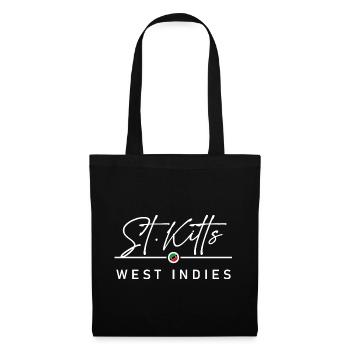 Saint-Kitts-et-Nevis - Antilles - Caraïbes - Sac en tissu - noir - Devant