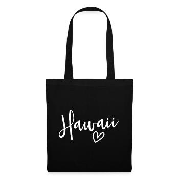 Hawaii Heart Women's Love Hawaii - Stoffbeutel - Schwarz - Vorne