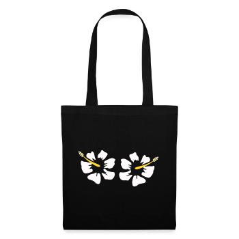 Hawaiian Flower Hibiscus Hibiscus Blossom Holiday Gift - Tote Bag - black - Front