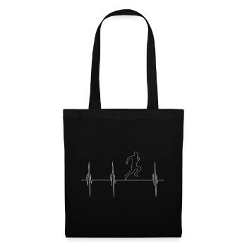 Heartbeat Marathon - Tote Bag - black - Front