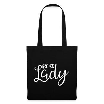 Boss Lady Motivational Girl Power Girl Power T-Shirt - Tote Bag - black - Front