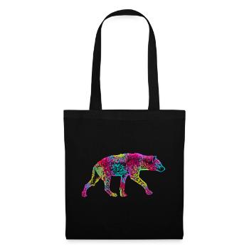 Colorful hyena - Tote Bag - black - Front