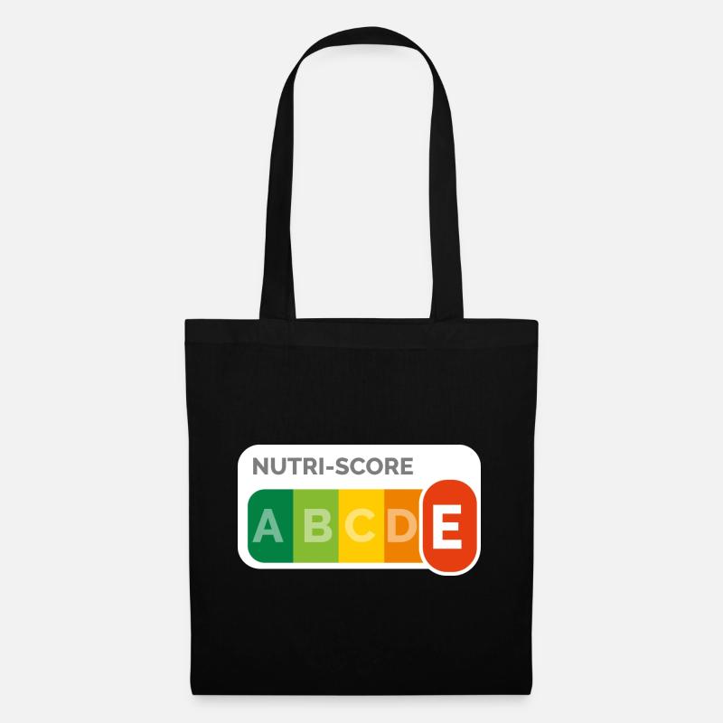 Nutri score E - Sac en tissu - noir