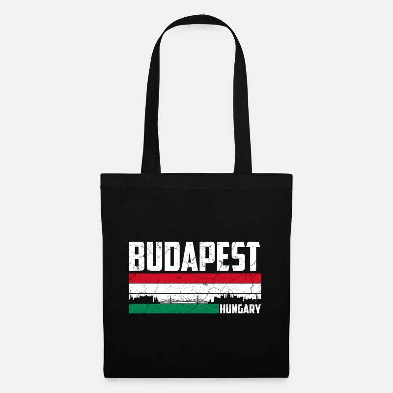 Budapest Ungarn - Stoffbeutel - Schwarz