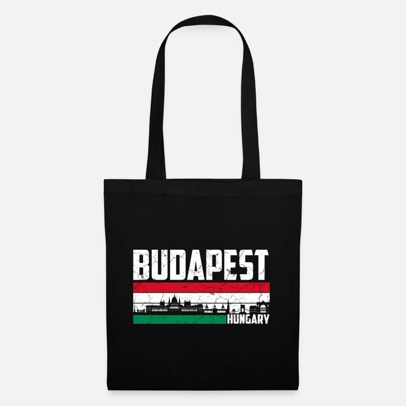 Budapest Ungarn Stadt - Stoffbeutel - Schwarz