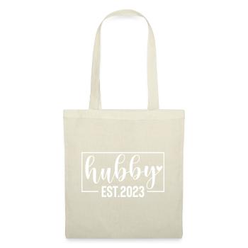 Hubby EST. 2023 - Stoffbeutel - Natur - Vorne