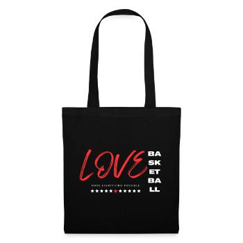 Love basketball red - Tote Bag - black - Front