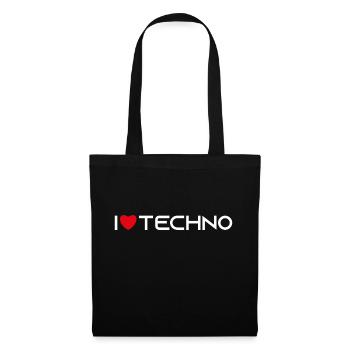 techno - Tote Bag - black - Front
