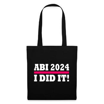 Abi 2024 - Stoffbeutel - Schwarz - Vorne