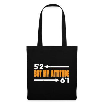 5'2 Mais mon attitude 6'1 7 - Sac en tissu - noir - Devant