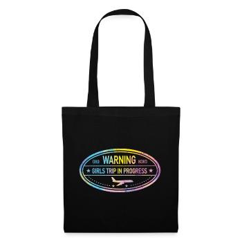 Attention Girls Trip en cours - Sac en tissu - noir - Devant