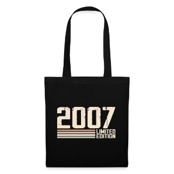 2007 Vintage 2007 Birthday 2007 Retro 2007 - Tote Bag - black - Front