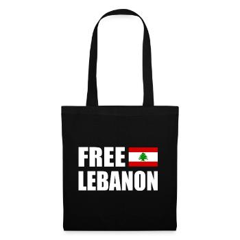 free lebanon - Tote Bag - black - Front