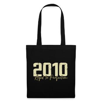 Original 2010 Rétro 2010 Cadeau d’anniversaire 2010 - Sac en tissu - noir - Devant