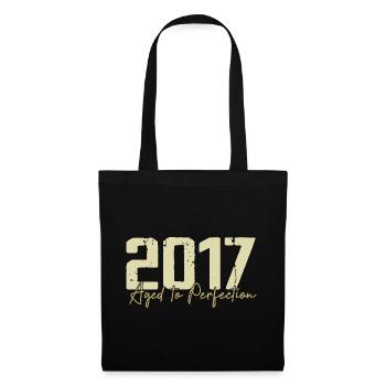 Original 2017 Rétro 2017 Cadeau d’anniversaire 2017 - Sac en tissu - noir - Devant