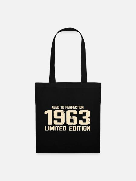 1963 Limited edition 1963 Geburtstag 1963 Retro - Stoffbeutel - Schwarz